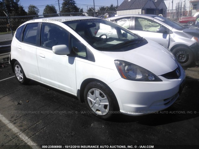 JHMGE8G36CS001885 - 2012 HONDA FIT WHITE photo 1