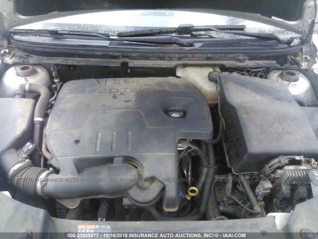 1G1ZC5E07CF132977 - 2012 CHEVROLET MALIBU 1LT SILVER photo 10