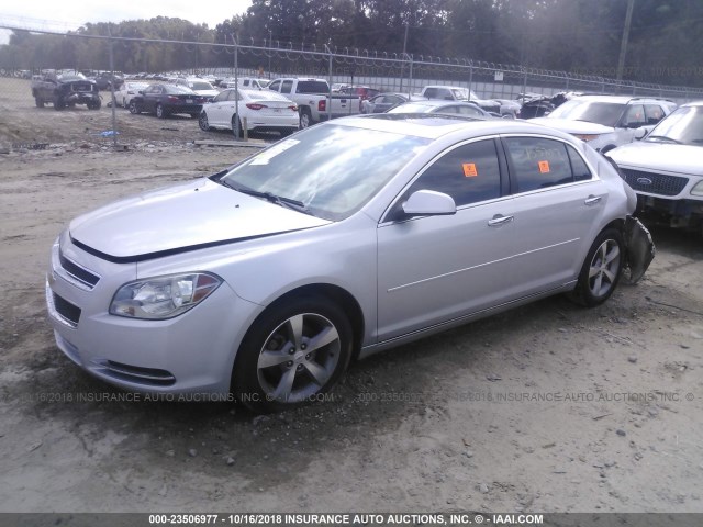 1G1ZC5E07CF132977 - 2012 CHEVROLET MALIBU 1LT SILVER photo 2