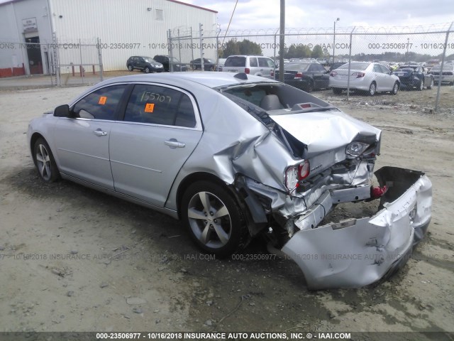 1G1ZC5E07CF132977 - 2012 CHEVROLET MALIBU 1LT SILVER photo 3