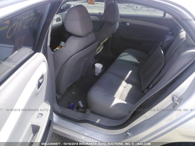 1G1ZC5E07CF132977 - 2012 CHEVROLET MALIBU 1LT SILVER photo 8