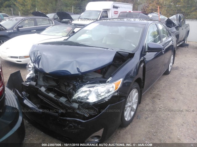 4T1BD1FK4EU132153 - 2014 TOYOTA CAMRY HYBRID/LE/XLE 蓝色 照片 2