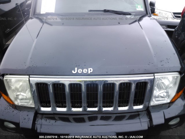 1J8HG58236C299615 - 2006 JEEP COMMANDER LIMITED BLACK photo 6