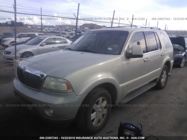 5LMEU78H83ZJ21901 - 2003 LINCOLN AVIATOR 棕色 照片 2