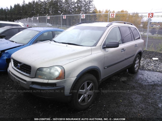 YV1CM592051141018 - 2005 VOLVO XC90 GOLD photo 2