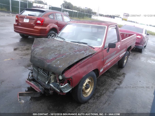 JT4RN50R2H0299040 - 1987 TOYOTA PICKUP 1/2 TON RN50 RED photo 2