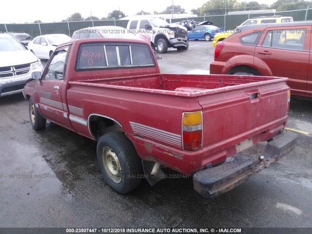 JT4RN50R2H0299040 - 1987 TOYOTA PICKUP 1/2 TON RN50 RED photo 3