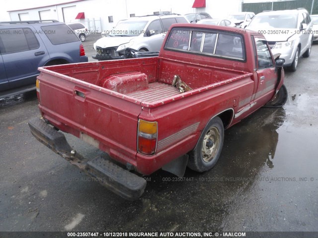 JT4RN50R2H0299040 - 1987 TOYOTA PICKUP 1/2 TON RN50 RED photo 4