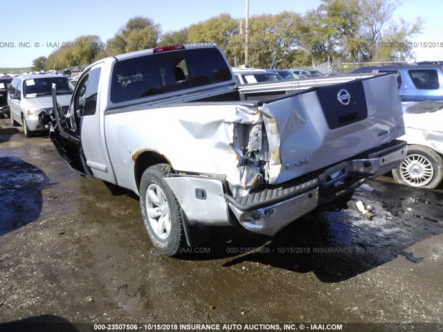 1N6BA06C38N355781 - 2008 NISSAN TITAN XE/SE/LE/PRO-4X SILVER photo 3