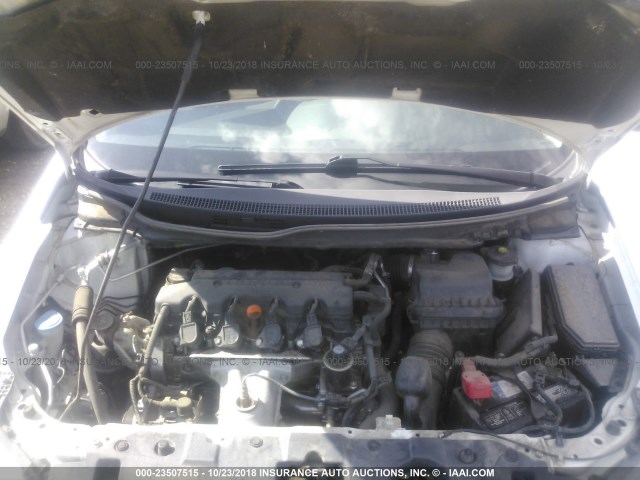 19XFB2F90DE216014 - 2013 HONDA CIVIC EXL WHITE photo 10