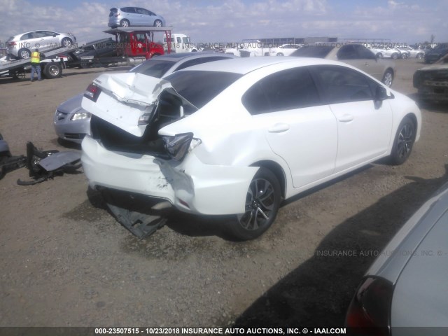 19XFB2F90DE216014 - 2013 HONDA CIVIC EXL WHITE photo 4
