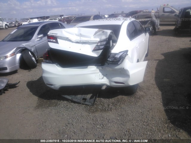 19XFB2F90DE216014 - 2013 HONDA CIVIC EXL WHITE photo 6