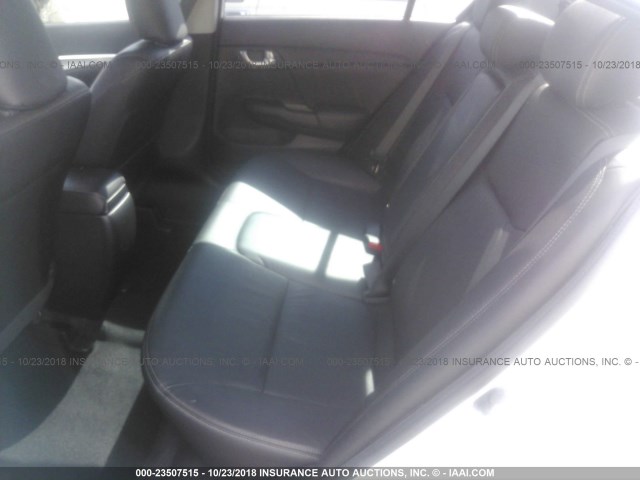 19XFB2F90DE216014 - 2013 HONDA CIVIC EXL WHITE photo 8