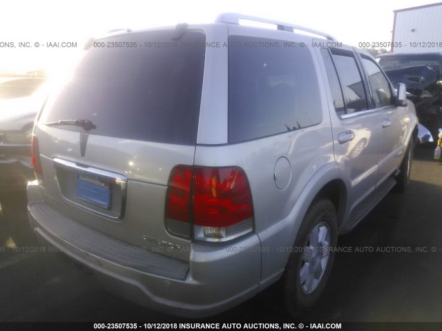 5LMEU68H94ZJ04262 - 2004 LINCOLN AVIATOR 银色 照片 4