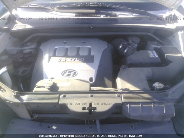 KM8JN12D76U410237 - 2006 HYUNDAI TUCSON GLS/LIMITED SILVER photo 10