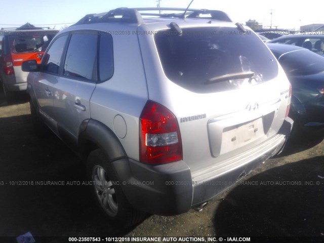 KM8JN12D76U410237 - 2006 HYUNDAI TUCSON GLS/LIMITED SILVER photo 3