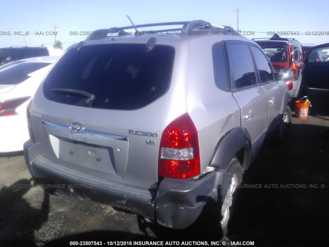 KM8JN12D76U410237 - 2006 HYUNDAI TUCSON GLS/LIMITED SILVER photo 6