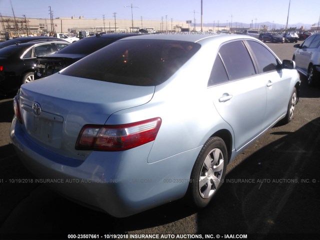 4T1BE46K68U766423 - 2008 TOYOTA CAMRY CE/LE/XLE/SE Light Blue photo 4