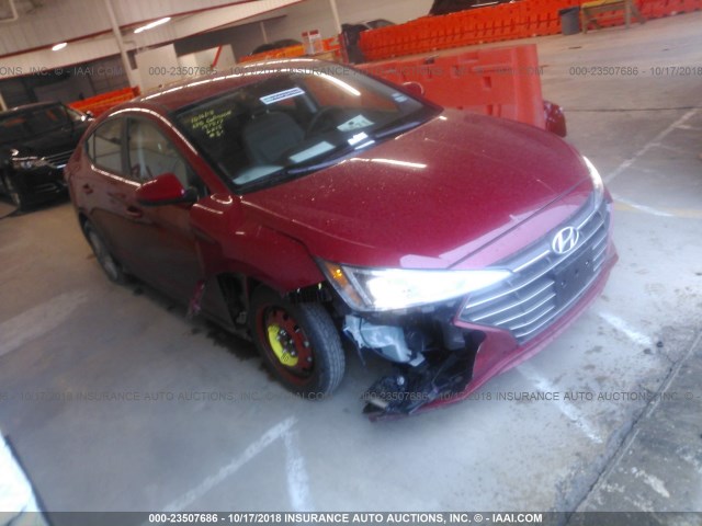 KMHD84LF3KU749738 - 2019 HYUNDAI ELANTRA SEL/VALUE/LIMITED RED photo 1