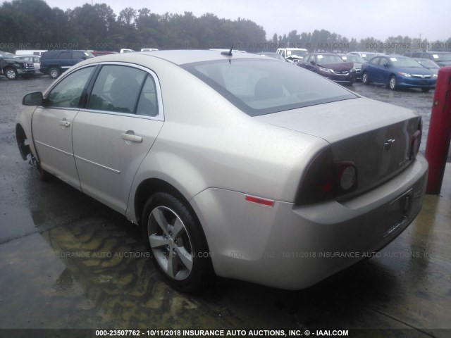 1G1ZC5EU1BF390607 - 2011 CHEVROLET MALIBU 1LT GOLD photo 3