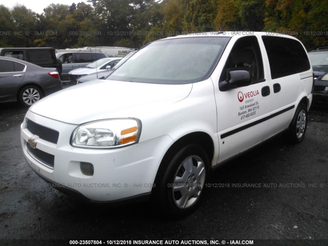 1GNDU23L26D164785 - 2006 CHEVROLET UPLANDER LS WHITE photo 2