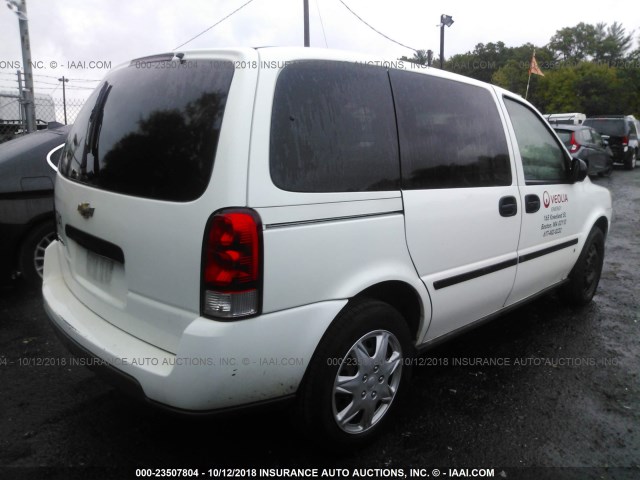 1GNDU23L26D164785 - 2006 CHEVROLET UPLANDER LS WHITE photo 4
