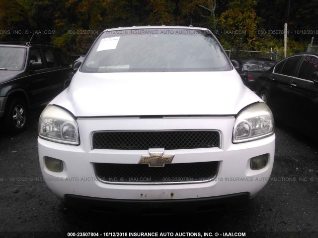 1GNDU23L26D164785 - 2006 CHEVROLET UPLANDER LS WHITE photo 6