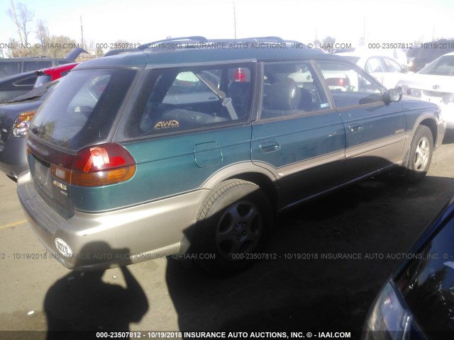 4S3BG6853X7607471 - 1999 SUBARU LEGACY OUTBACK/SSV/LIMITED/30TH GREEN photo 4