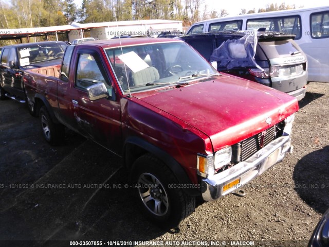 1N6SD16Y3VC300490 - 1997 NISSAN TRUCK KING CAB SE/KING CAB XE RED photo 1