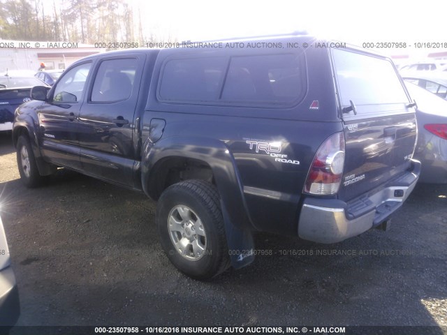 5TELU42N39Z612899 - 2009 TOYOTA TACOMA DOUBLE CAB 黑色 照片 3