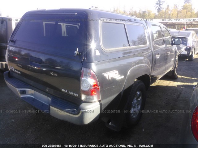 5TELU42N39Z612899 - 2009 TOYOTA TACOMA DOUBLE CAB 黑色 照片 4