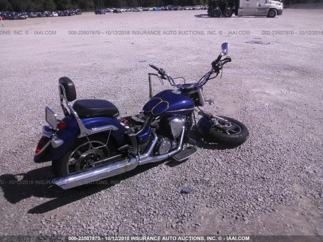 JYAVP24E97A000887 - 2007 YAMAHA XVS1300 A BLUE photo 4