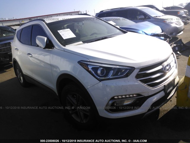 5NMZUDLBXHH041912 - 2017 HYUNDAI SANTA FE SPORT  WHITE photo 1