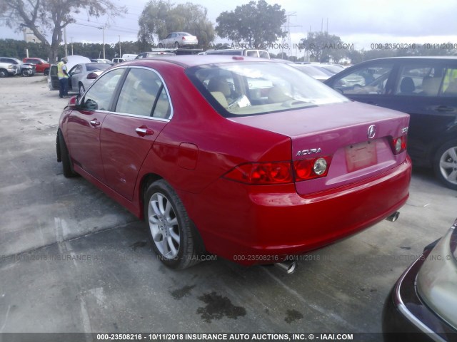 JH4CL96876C040409 - 2006 ACURA TSX RED photo 3