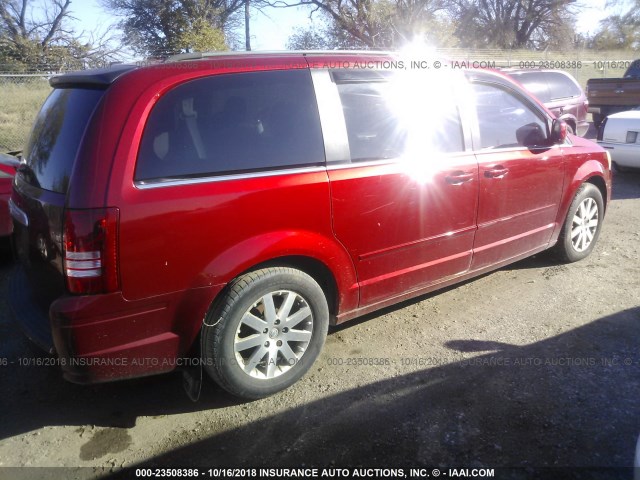 2A8HR54P58R132761 - 2008 CHRYSLER TOWN & COUNTRY TOURING RED photo 4