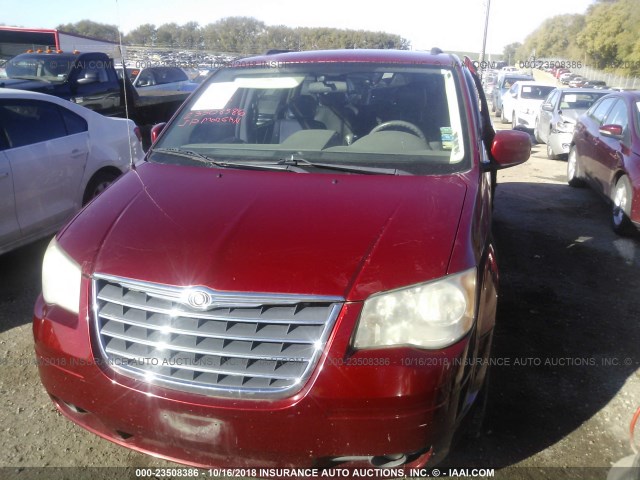 2A8HR54P58R132761 - 2008 CHRYSLER TOWN & COUNTRY TOURING RED photo 6