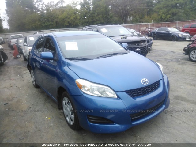 2T1KU40E09C046365 - 2009 TOYOTA COROLLA MATRIX  BLUE photo 1