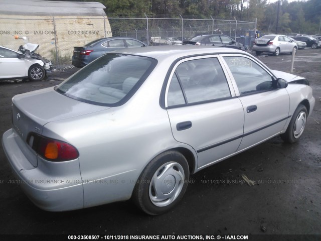 1NXBR12E7YZ339982 - 2000 TOYOTA COROLLA VE/CE/LE 银色 照片 4