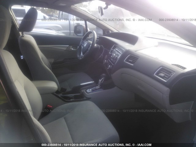 19XFB2F9XDE278116 - 2013 HONDA CIVIC EXL 栗色 照片 5