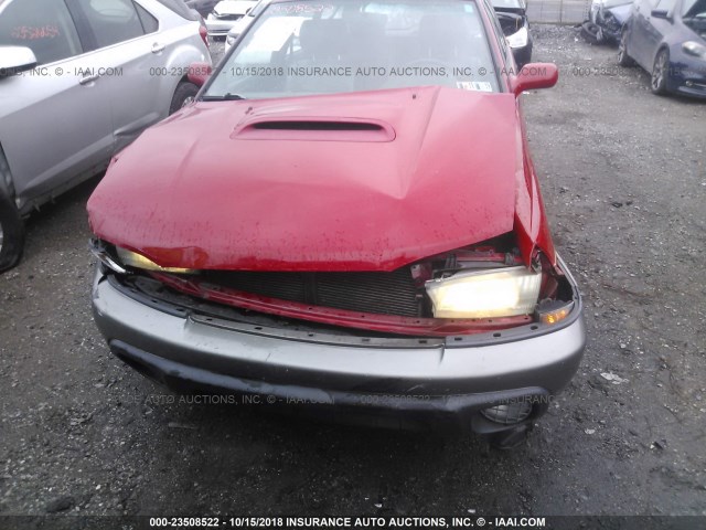 4S3BG6854W7628649 - 1998 SUBARU LEGACY 30TH ANN OUTBACK/LTD/SPT RED photo 6