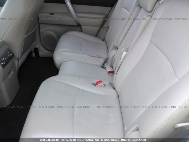 5TDZK3EH9DS127687 - 2013 TOYOTA HIGHLANDER PLUS/SE WHITE photo 8