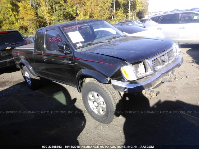 1N6ED26Y3XC335312 - 1999 NISSAN FRONTIER KING CAB XE/KING CAB SE BLACK photo 1
