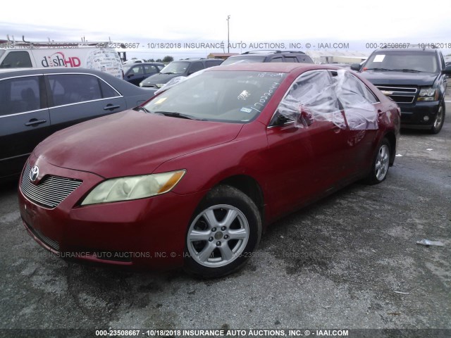 4T1BE46K67U136058 - 2007 TOYOTA CAMRY NEW GENERAT CE/LE/XLE/SE RED photo 2