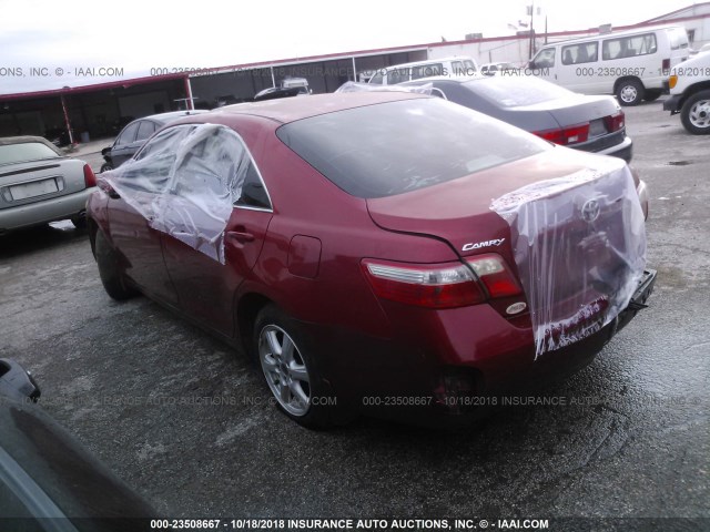 4T1BE46K67U136058 - 2007 TOYOTA CAMRY NEW GENERAT CE/LE/XLE/SE RED photo 3