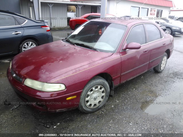 1YVGE22C8S5363326 - 1995 MAZDA 626 DX/LX MAROON photo 2