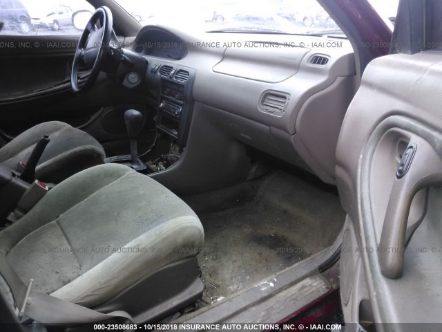 1YVGE22C8S5363326 - 1995 MAZDA 626 DX/LX MAROON photo 5