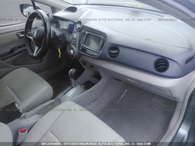 JHMZE2H75AS025373 - 2010 HONDA INSIGHT EX GRAY photo 5