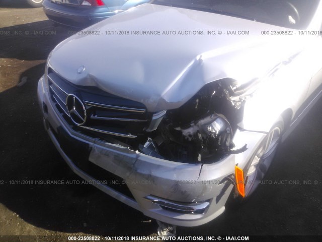 WDDGF4HB7EA964256 - 2014 MERCEDES-BENZ C 250 SILVER photo 6