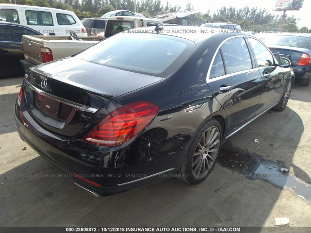 WDDUG8CB9FA149623 - 2015 MERCEDES-BENZ S 550 BLACK photo 4