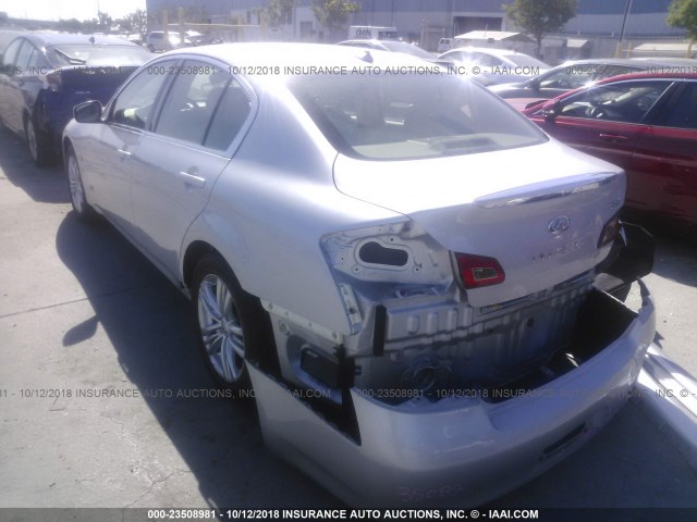 JN1CV6AP3FM500994 - 2015 INFINITI Q40 SILVER photo 3